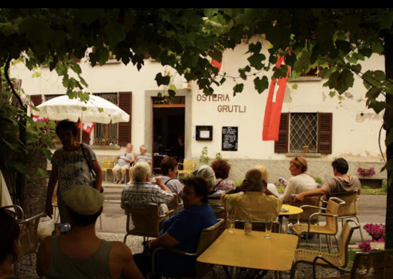 Osteria Gruetli Con Alloggio Borgnone المظهر الخارجي الصورة